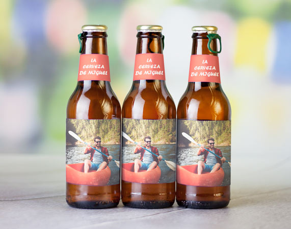 Cerveza personalizada con foto