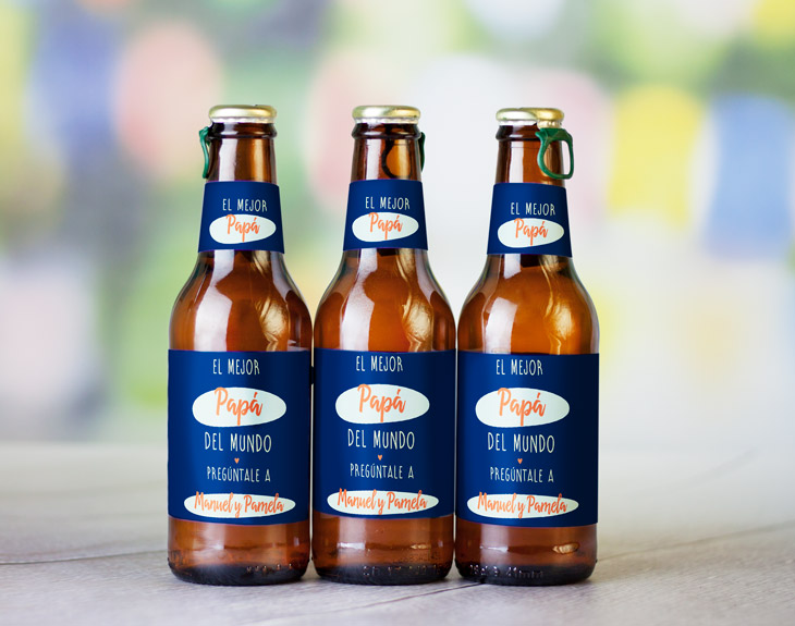 Cerveza "Mejor padre según..."