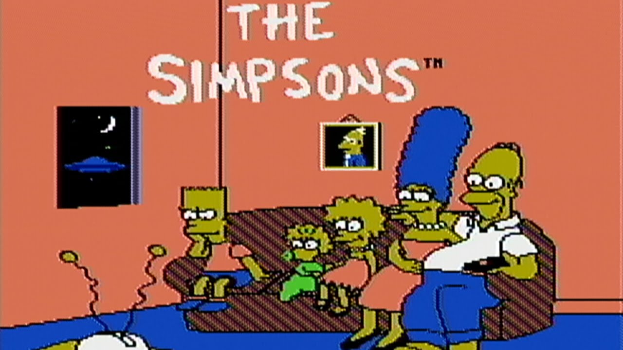Videojuego animado Bart Vs the space mutants