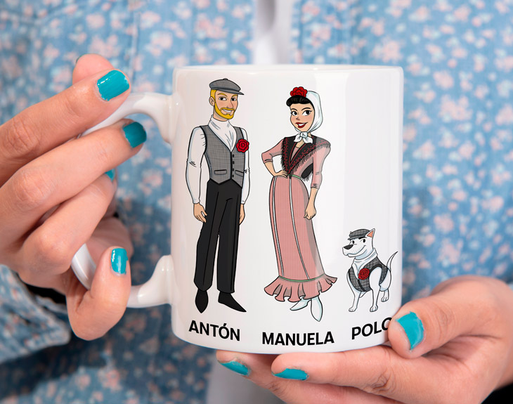 Taza Familia Chulapos 