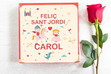 Pack de rosa y chocolates de Sant Jordi