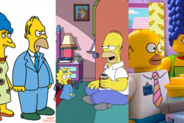 Cambios en el estilo de dibujo de Los Simpson a lo largo de los años